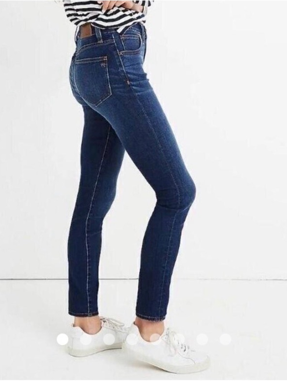 Madewell Dark Blue High-Rise Skinny Jeans